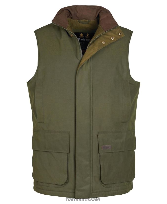 Farringdon Gilet Barbour Men R08LB6230 Clothing Olive