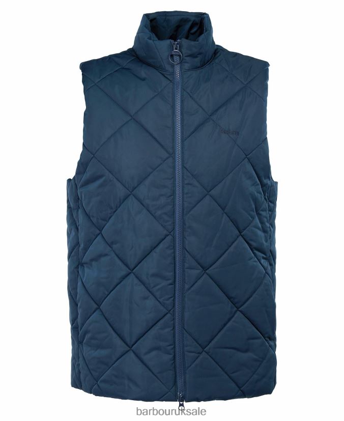 Finchley Quilted Gilet Barbour Men R08LB6251 Clothing Classic Navy