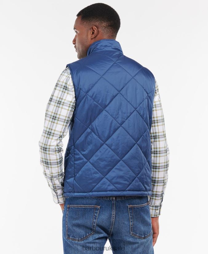 Finnar Gilet Barbour Men R08LB6226 Clothing Navy