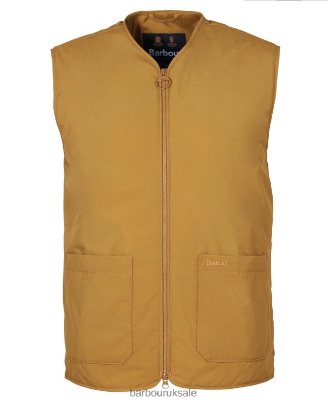 Harpen Padded Gilet Barbour Men R08LB6243 Clothing Russet