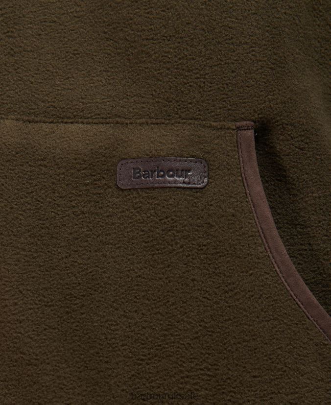 Oakmoor Fleece Gilet Barbour Men R08LB6240 Clothing Olive