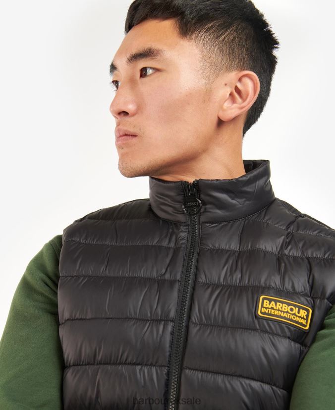 Racer Reed Gilet Barbour Men R08LB6227 Clothing Black