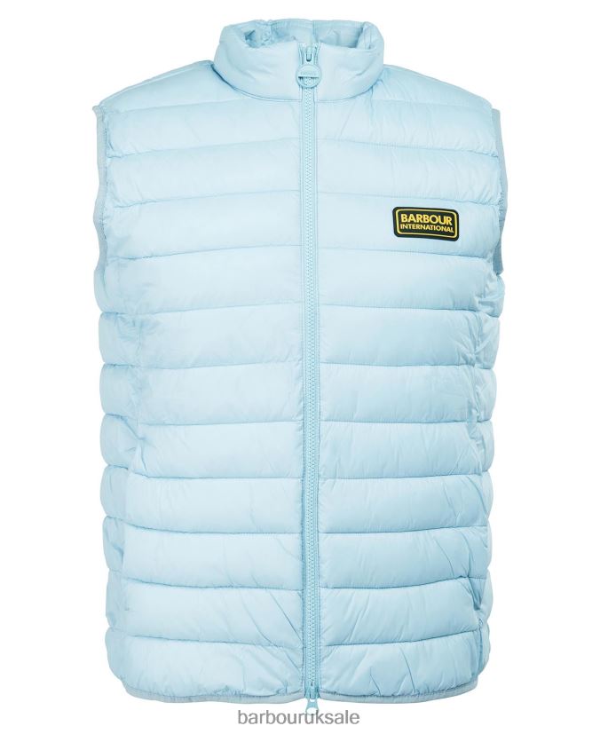 Racer Reed Gilet Barbour Men R08LB6253 Clothing Powder Blue