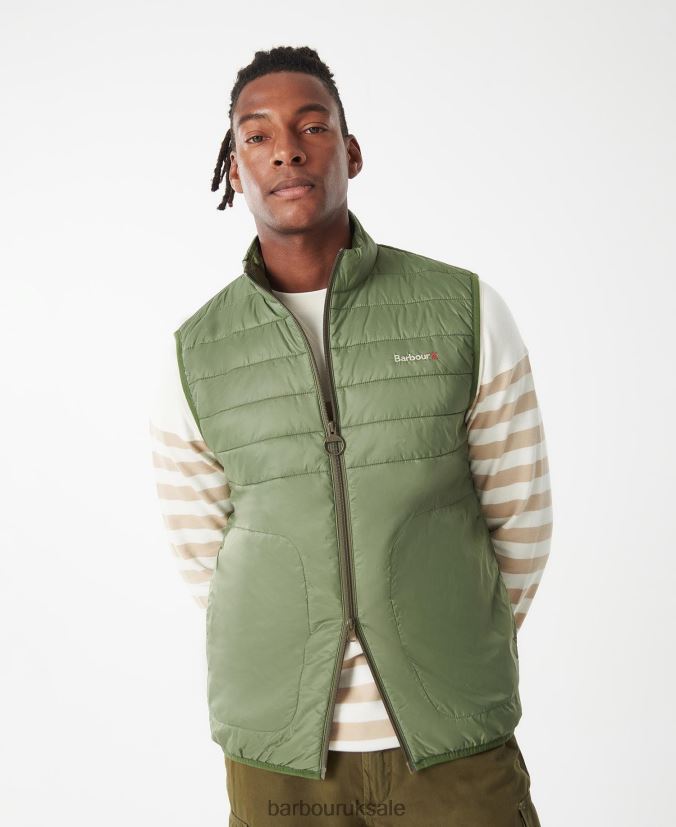 Shoreline Gilet Barbour Men R08LB6250 Clothing Olivine