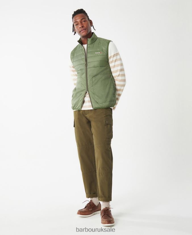 Shoreline Gilet Barbour Men R08LB6250 Clothing Olivine