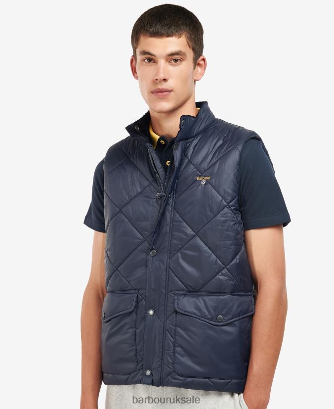 Templeton Quilted Gilet Barbour Men R08LB6254 Clothing Classic Green