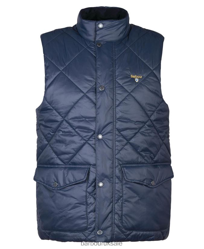 Templeton Quilted Gilet Barbour Men R08LB6254 Clothing Classic Green