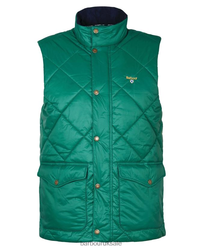 Templeton Quilted Gilet Barbour Men R08LB6274 Clothing Classic Green