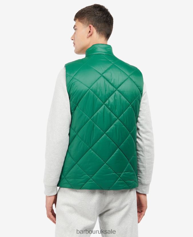 Templeton Quilted Gilet Barbour Men R08LB6274 Clothing Classic Green