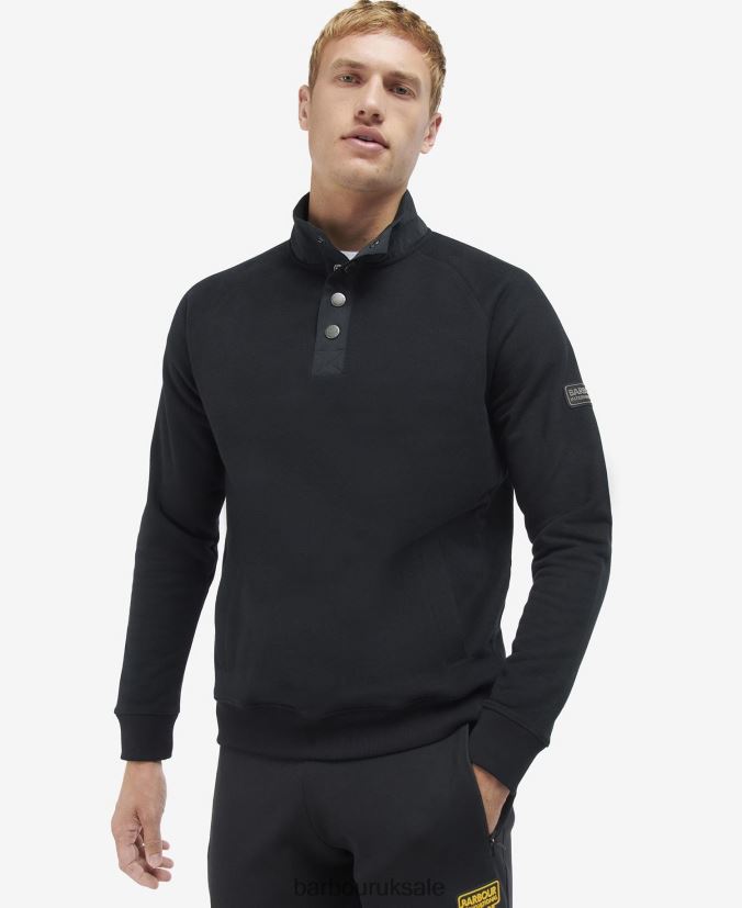 Dual Sweatshirt Barbour Men R08LB61047 Clothing Classic Black