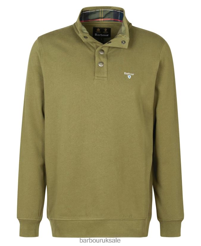 Egglescliff Sweatshirt Barbour Men R08LB6977 Clothing Ivy Green