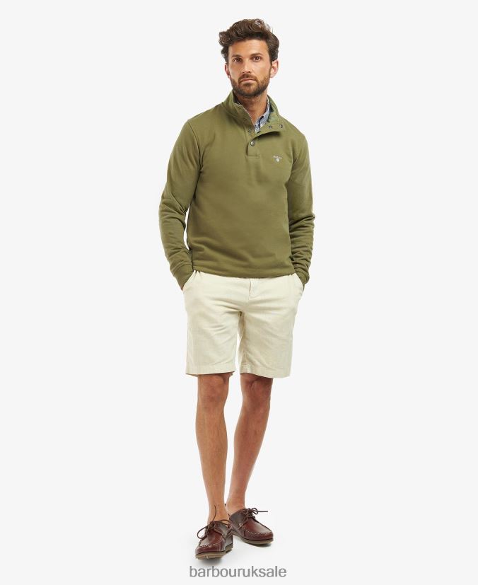 Egglescliff Sweatshirt Barbour Men R08LB6977 Clothing Ivy Green