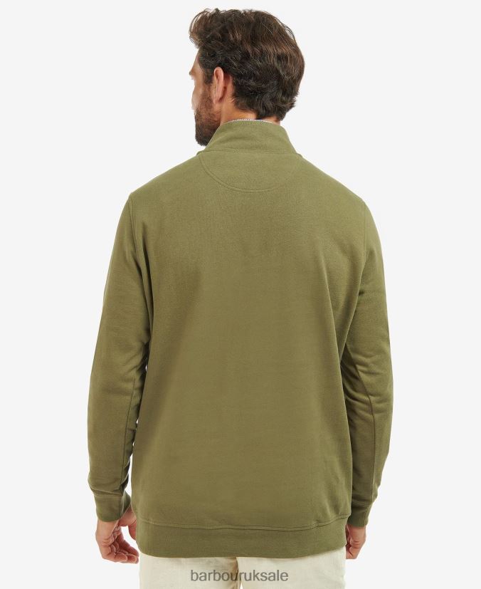 Egglescliff Sweatshirt Barbour Men R08LB6977 Clothing Ivy Green