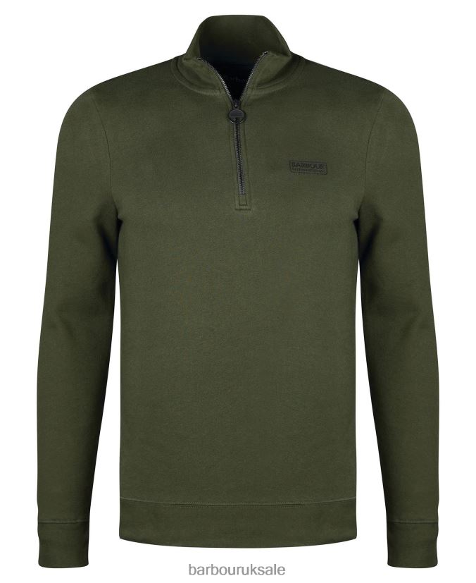 Essential Half Zip Sweatshirt Barbour Men R08LB6984 Clothing Timberwolf