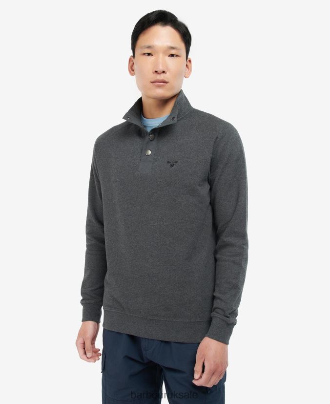 Half Snap Sweatshirt Barbour Men R08LB61004 Clothing Mist