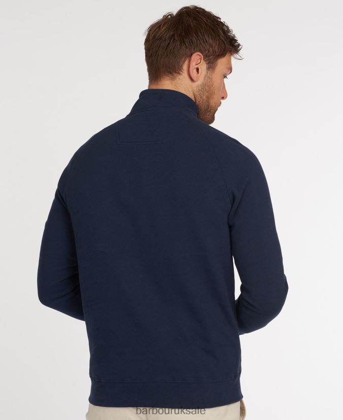 Half Snap Sweatshirt Barbour Men R08LB6978 Clothing Navy