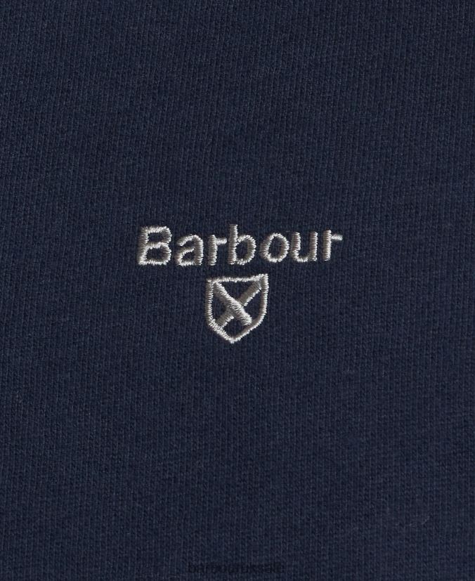 Half Snap Sweatshirt Barbour Men R08LB6978 Clothing Navy