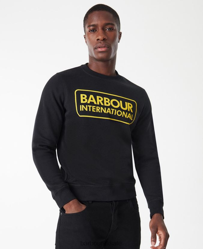 International Sweatshirt Large Logo Barbour Men R08LB61023 Clothing Anthracite Marl - Click Image to Close