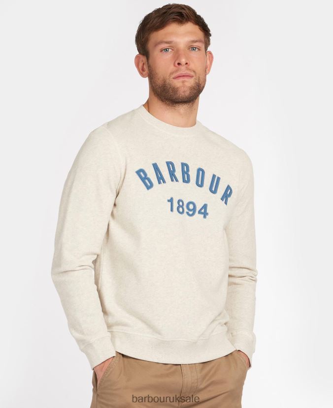 John Crew Neck Sweatshirt Barbour Men R08LB61058 Clothing Pigment Blue