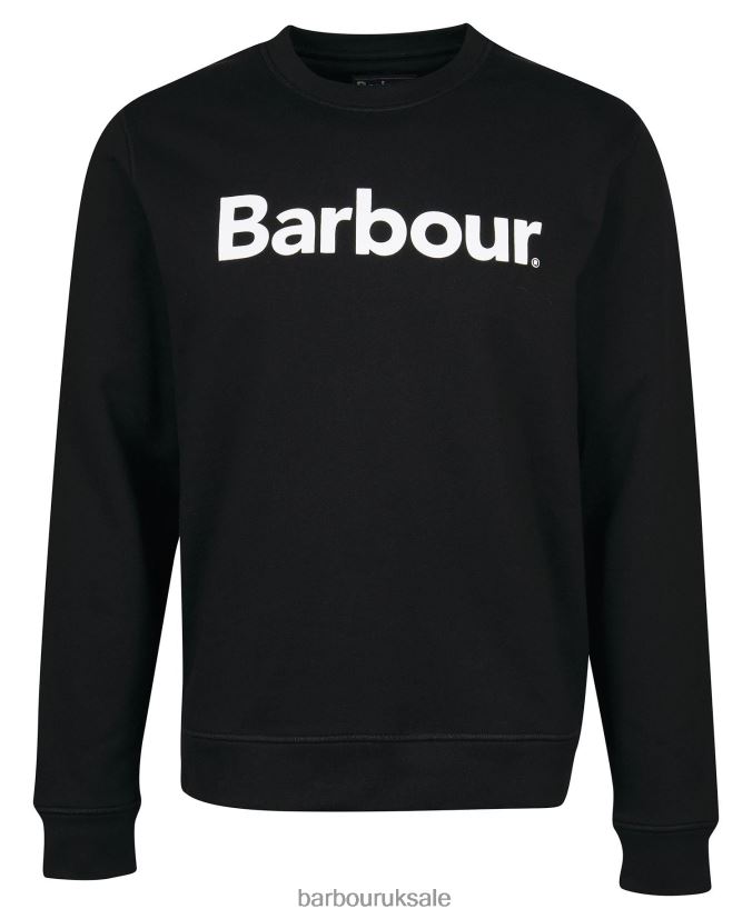 Logo Crew-Neck Sweatshirt Barbour Men R08LB61060 Clothing Navy