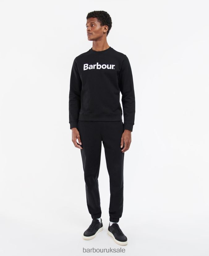 Logo Crew-Neck Sweatshirt Barbour Men R08LB61060 Clothing Navy