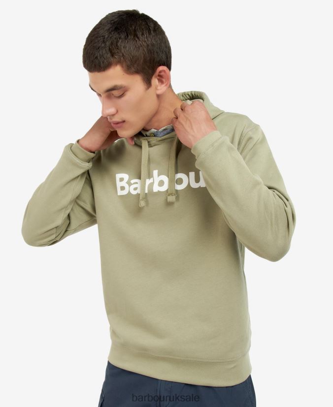 Logo Hoodie Barbour Men R08LB61040 Clothing Navy