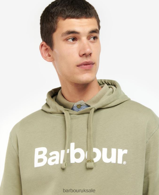 Logo Hoodie Barbour Men R08LB61040 Clothing Navy