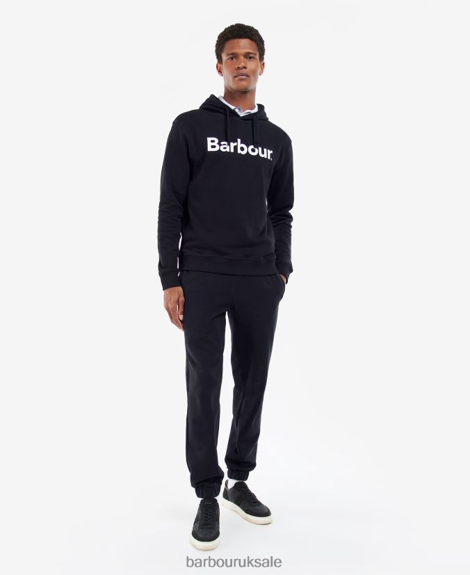 Logo Hoodie Barbour Men R08LB6986 Clothing Navy