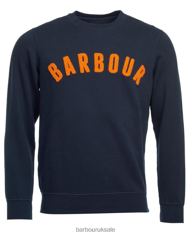 Prep Logo Sweatshirt Barbour Men R08LB61006 Clothing Navy