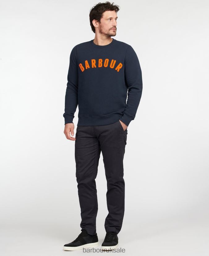 Prep Logo Sweatshirt Barbour Men R08LB61006 Clothing Navy