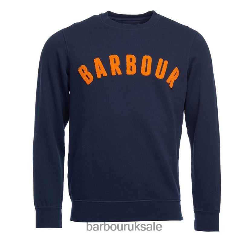 Prep Logo Sweatshirt Barbour Men R08LB61006 Clothing Navy