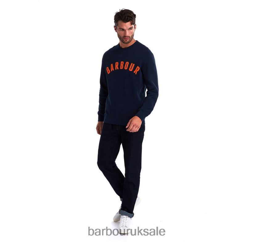 Prep Logo Sweatshirt Barbour Men R08LB61006 Clothing Navy