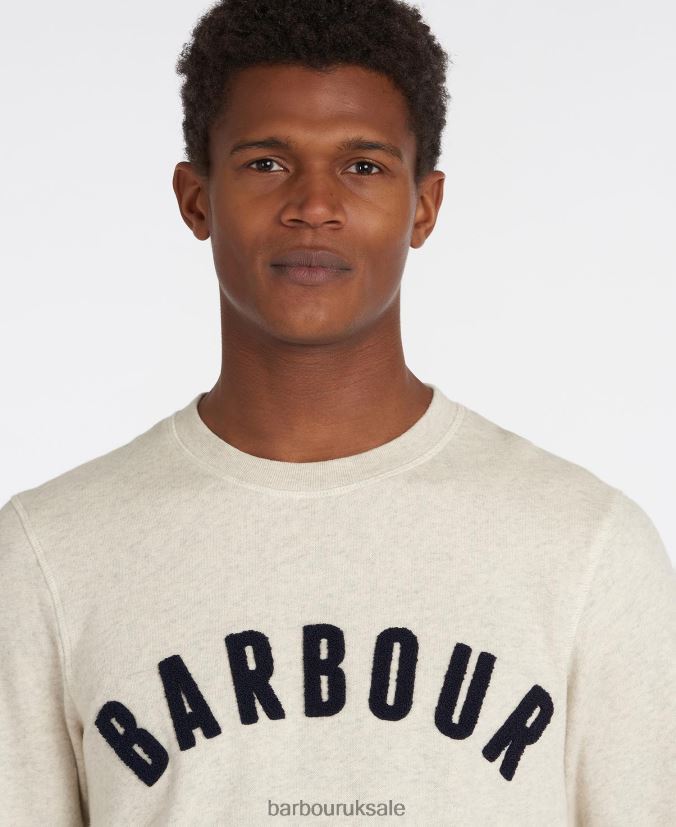 Prep Logo Sweatshirt Barbour Men R08LB61014 Clothing Grey Marl