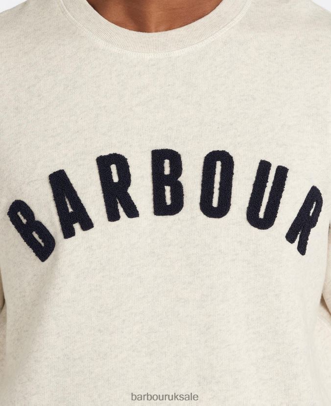 Prep Logo Sweatshirt Barbour Men R08LB61014 Clothing Grey Marl