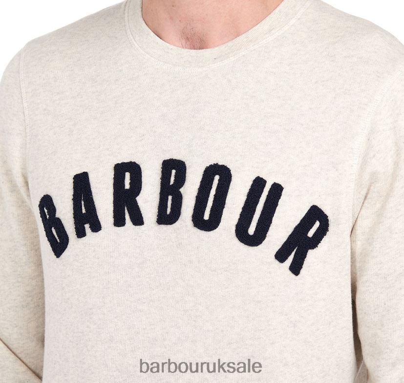 Prep Logo Sweatshirt Barbour Men R08LB61014 Clothing Grey Marl