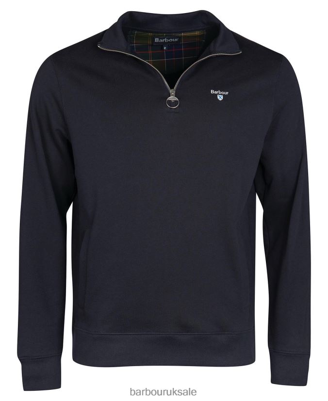 Pullover Rothley Half Zip Barbour Men R08LB6996 Clothing Navy