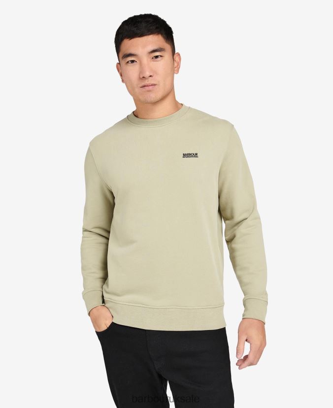 Roadster Crew Neck Sweater Barbour Men R08LB61002 Clothing Cavalry Sand - Click Image to Close