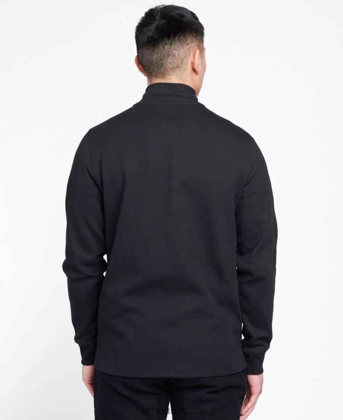 Transmission Half Zip Sweatshirt Barbour Men R08LB61024 Clothing Black