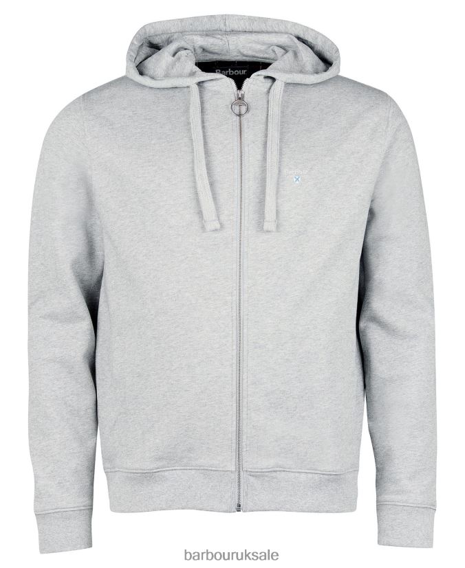 Wallington Zip Hoodie Barbour Men R08LB61001 Clothing Grey Marl