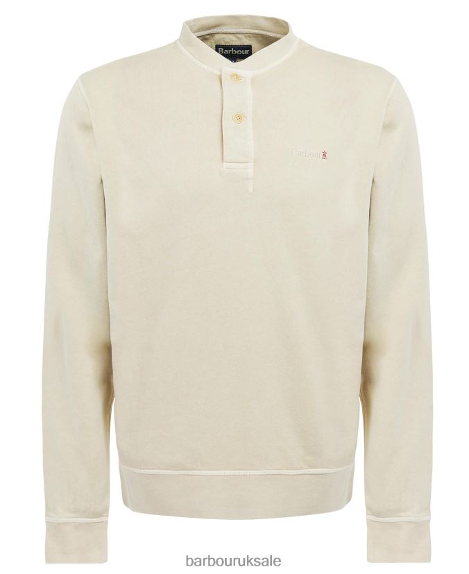 Westwick Henley Sweatshirt Barbour Men R08LB6980 Clothing Stone