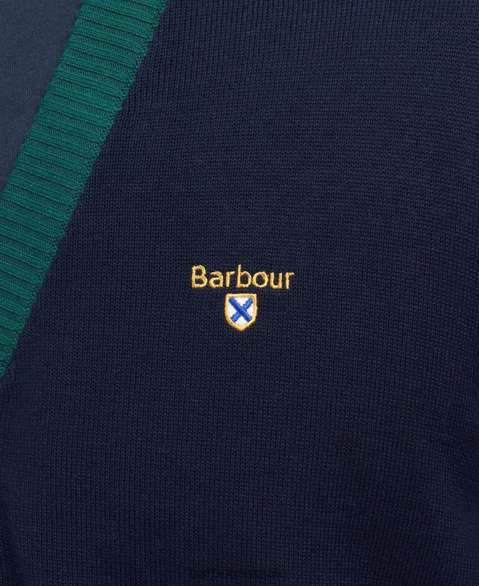 Babour Sheldonian Cardigan Barbour Men R08LB61125 Clothing Classic Navy