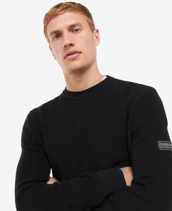 Drive Knitted Jumper Barbour Men R08LB61117 Clothing Classic Black