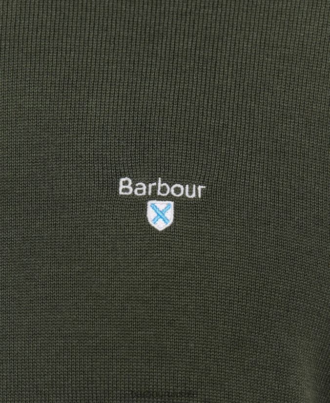 Organic Crew Jumper Barbour Men R08LB61103 Clothing Navy