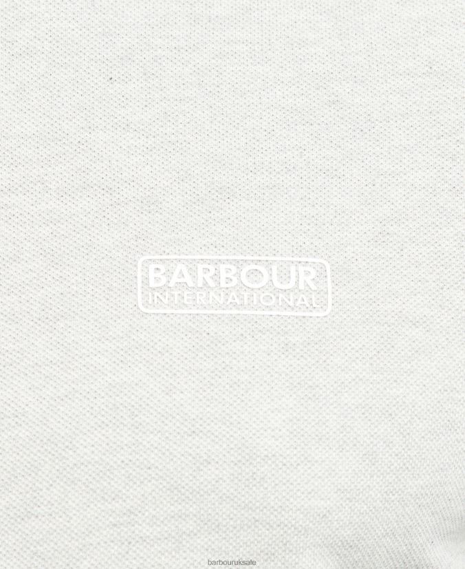 Ampere Polo Shirt Barbour Men R08LB6689 Clothing Light Grey