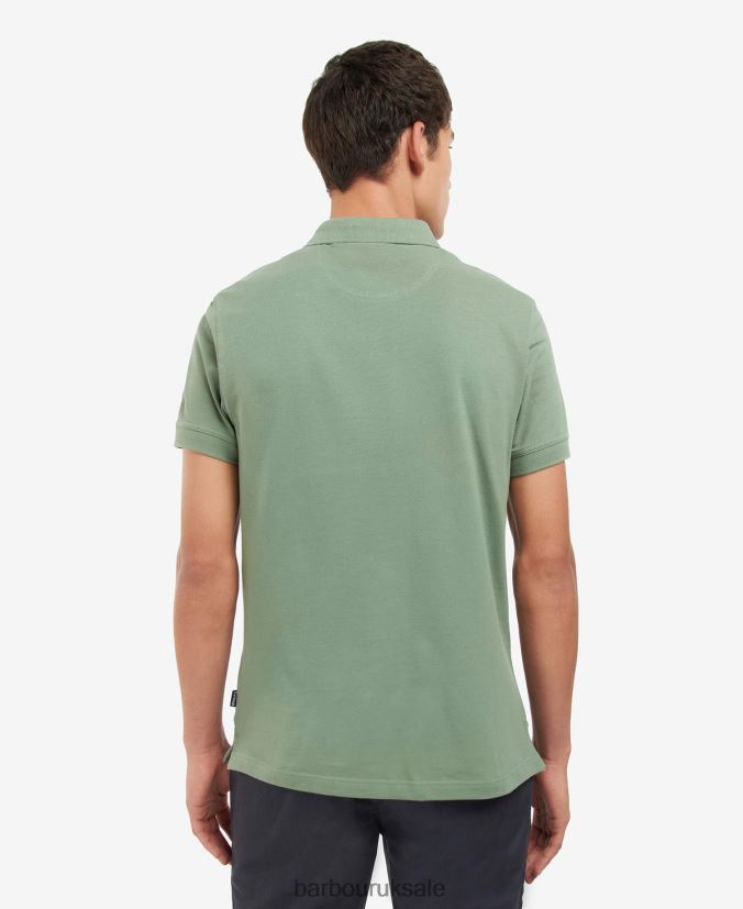 Blaine Polo Shirt Barbour Men R08LB6712 Clothing Washed Stone