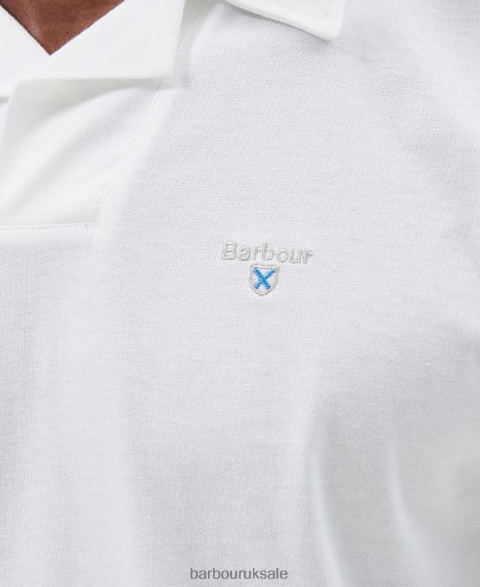 Consett Polo Shirt Barbour Men R08LB6599 Clothing Classic White