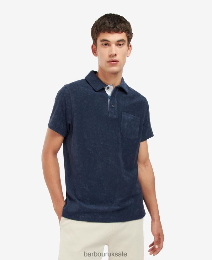 Cowes Polo Shirt Barbour Men R08LB6714 Clothing Classic Navy - Click Image to Close