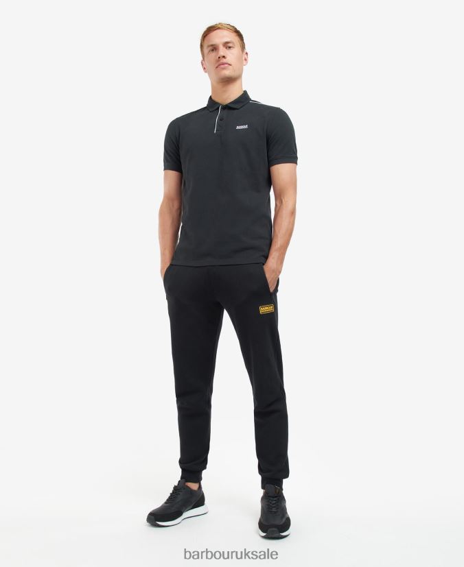 Edge Polo Shirt Barbour Men R08LB6658 Clothing Classic Black