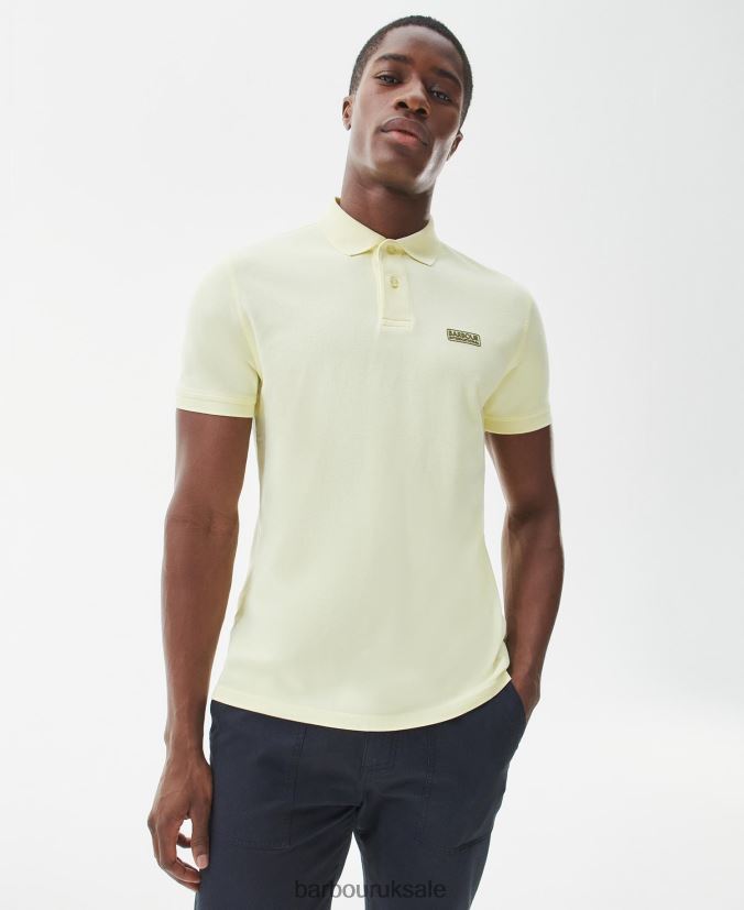 Essential Polo Shirt Barbour Men R08LB6655 Clothing Yellow Haze - Click Image to Close