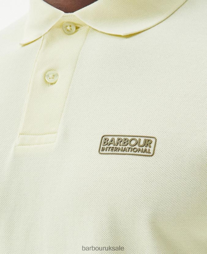 Essential Polo Shirt Barbour Men R08LB6655 Clothing Yellow Haze